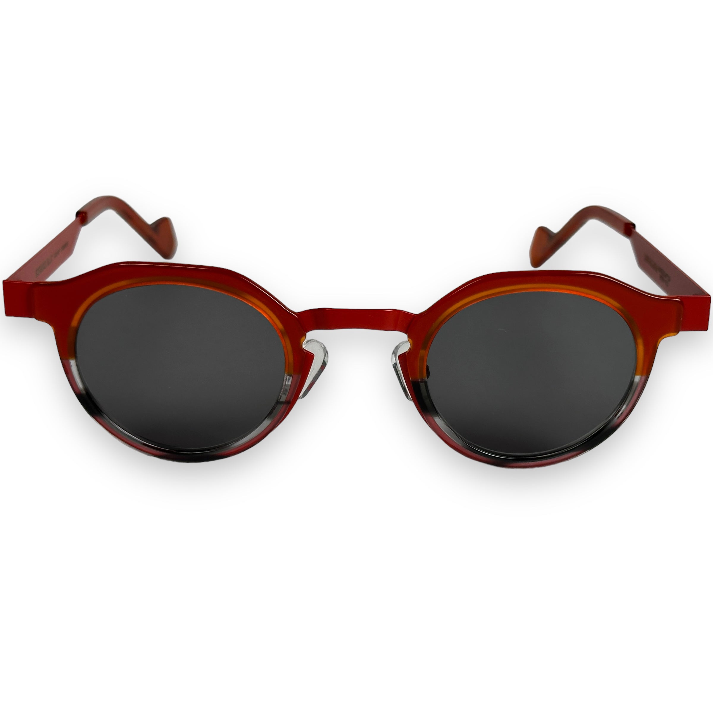 SAWAGANA ROUND RED BLACK SUNGLASSES