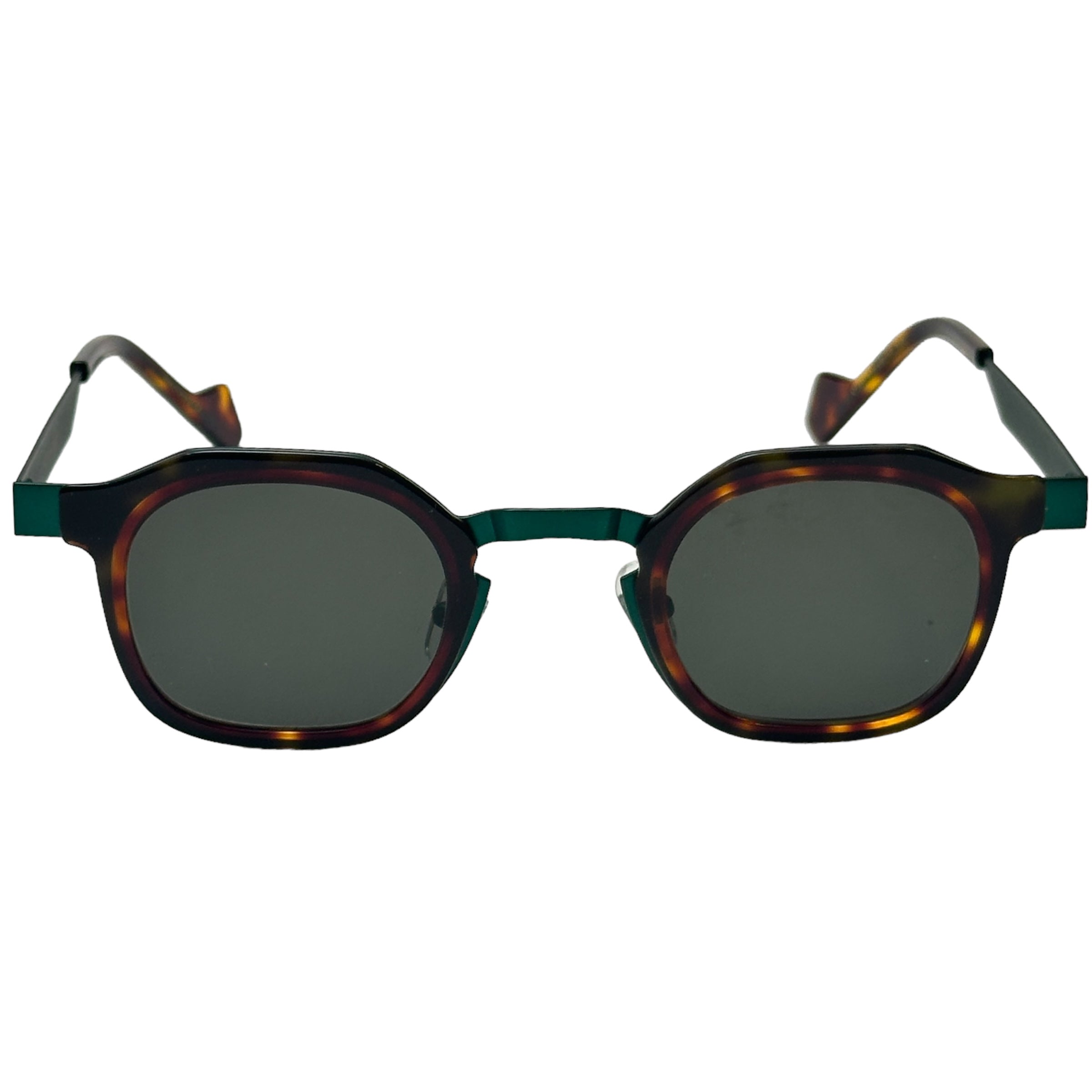SAWAGANA DARK GREEN TORTIOSE SUNGLASSES