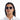 BOLD BLUE STRIPE TORTISE BLACK SUNGLASSES