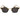 SAWAGANA GOLD BROWN  SUNGLASSES