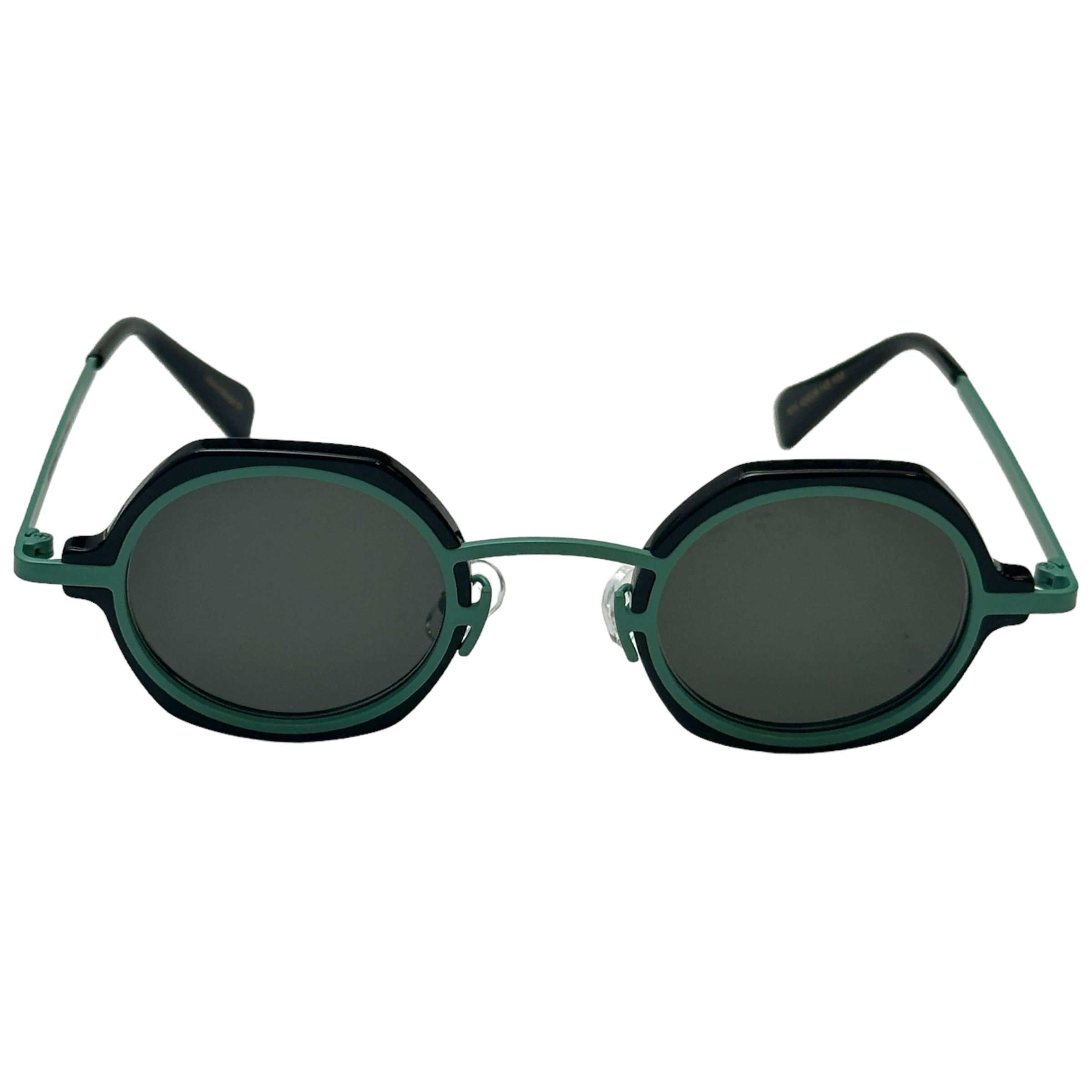 BOLD HEXAGONEL MINT GREEN  GREEN SUNGLASSES