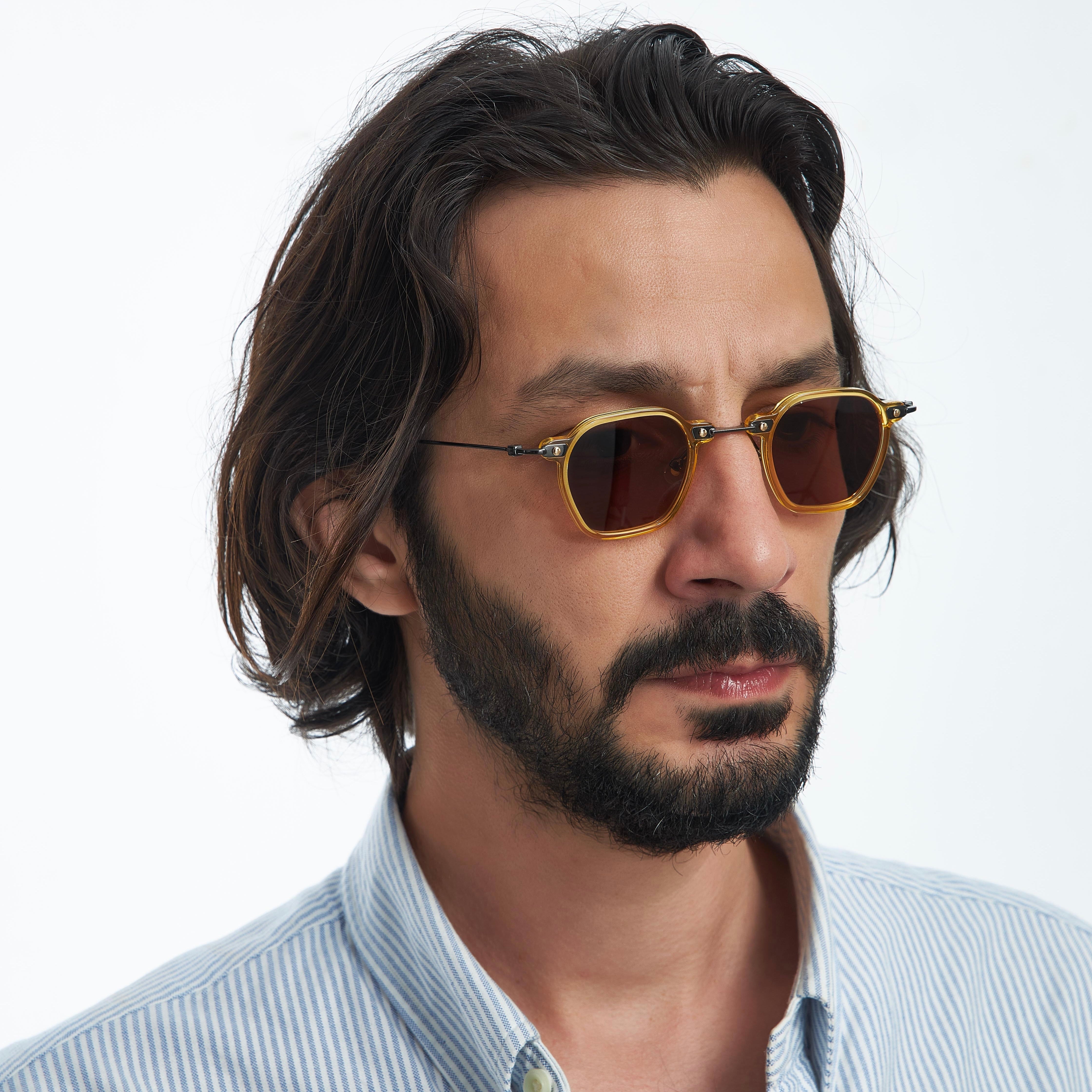 TOKYO YELLOW BROWN SUNGLASSES