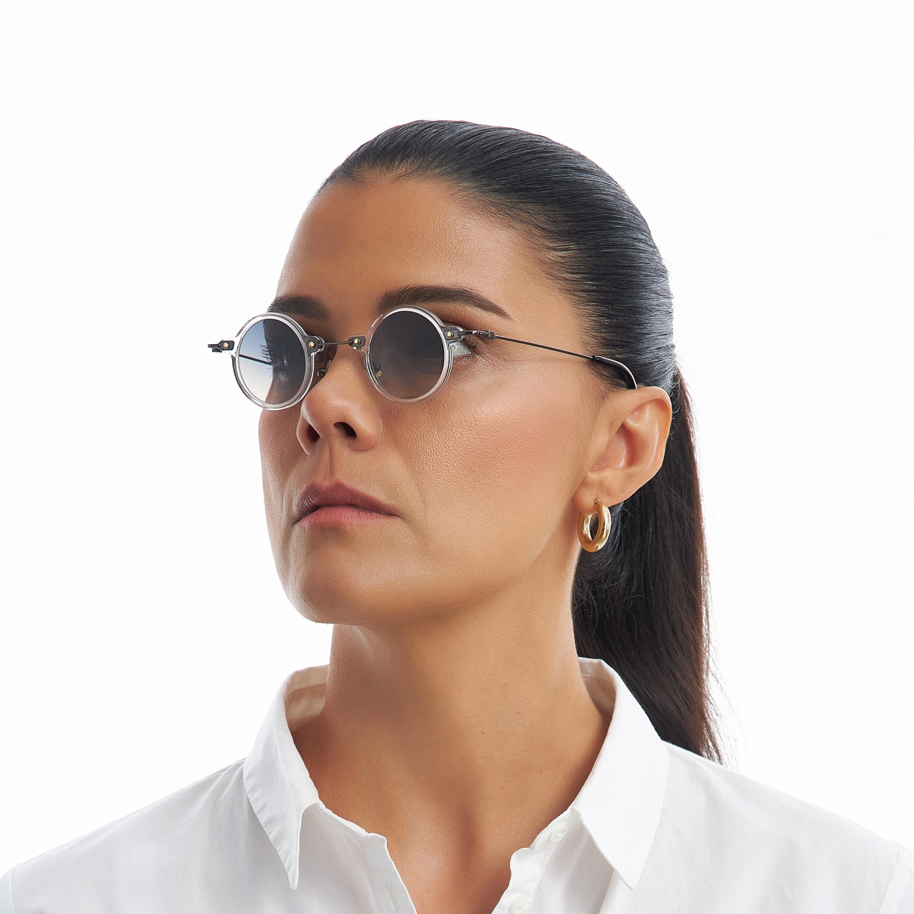 GAFAS DE SOL TOKYO MINI FULL CLEAR NARANJA AZUL