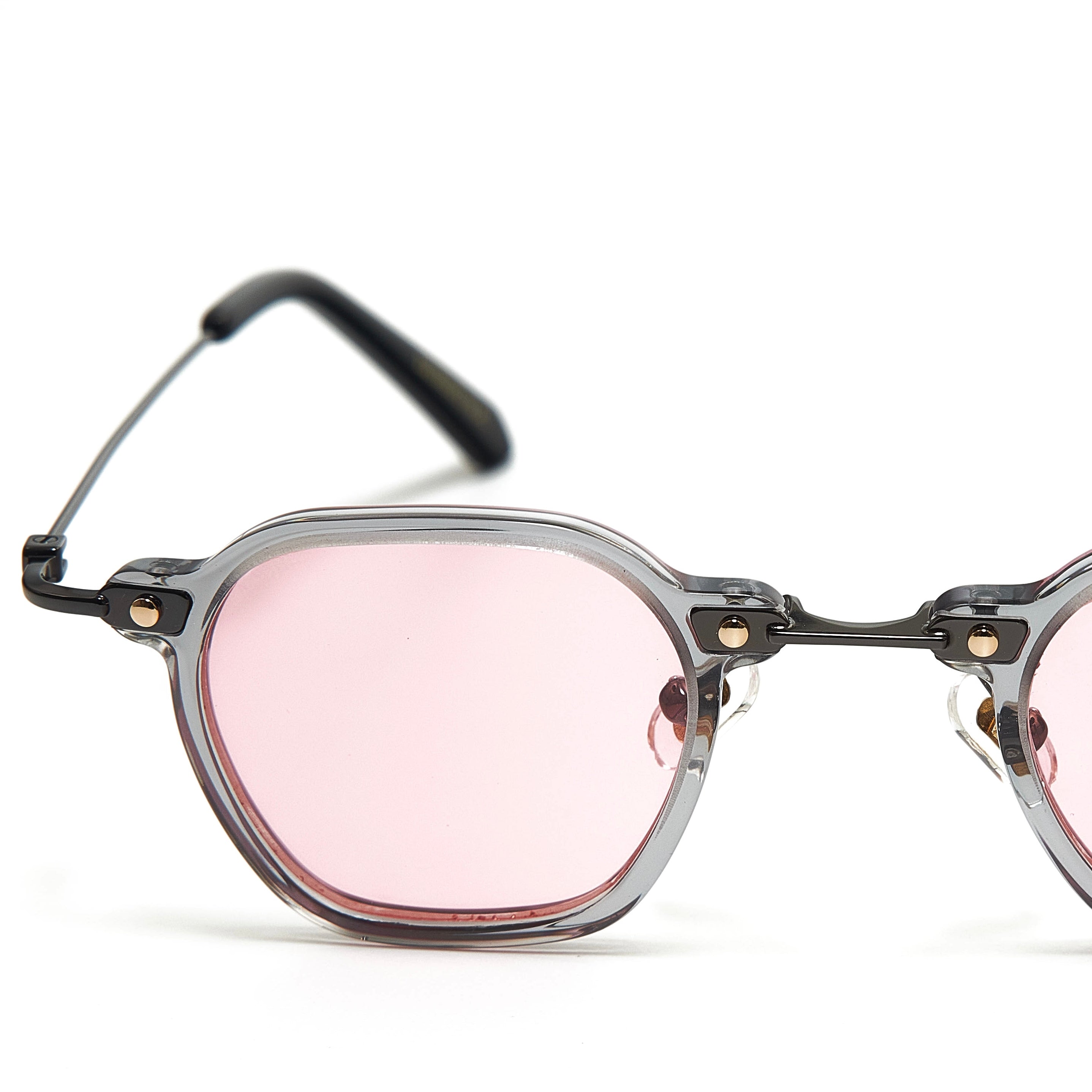 TOKYO PINK GREY CLEAR SUNGLASSES