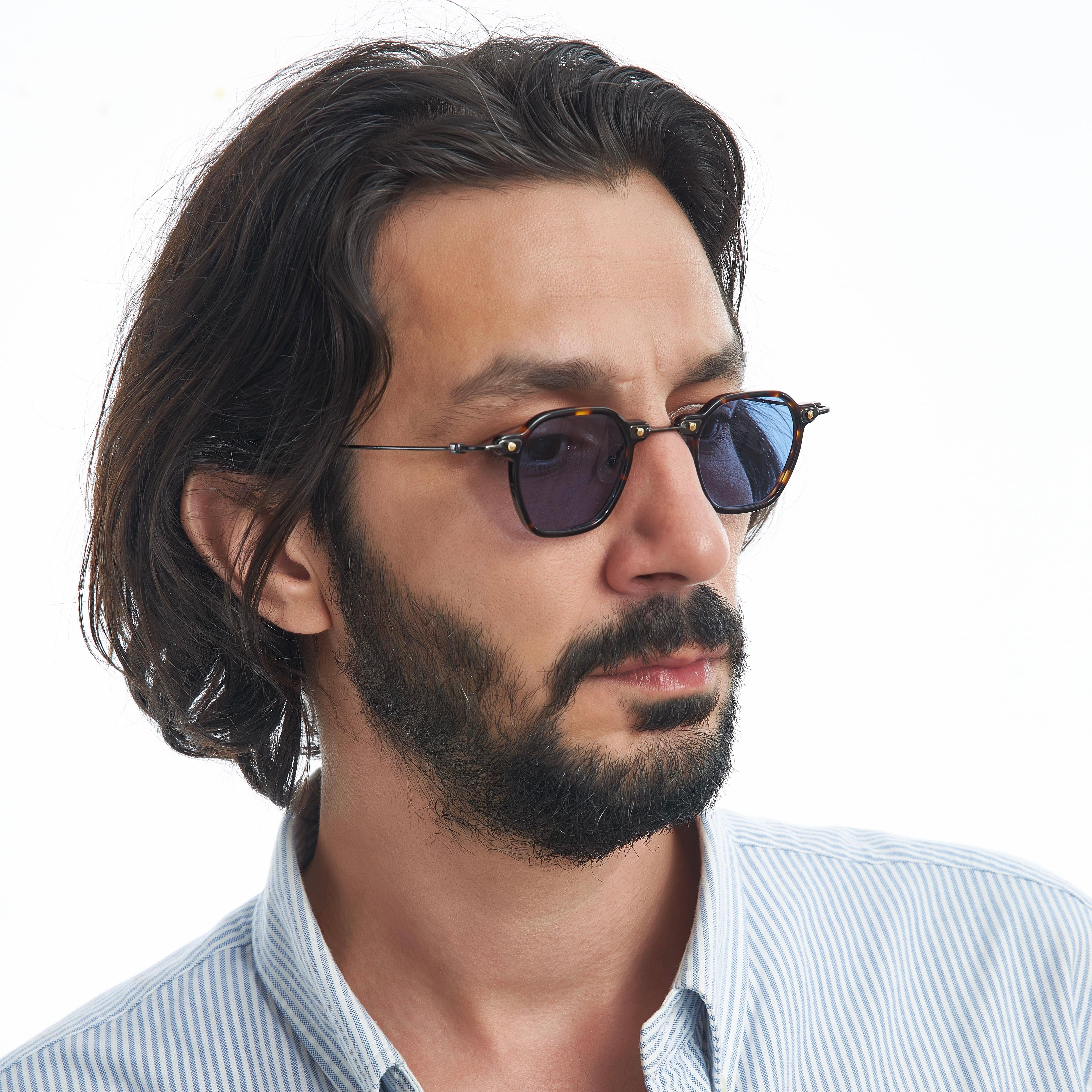 TOKYO BLACK BLUE SUNGLASSES