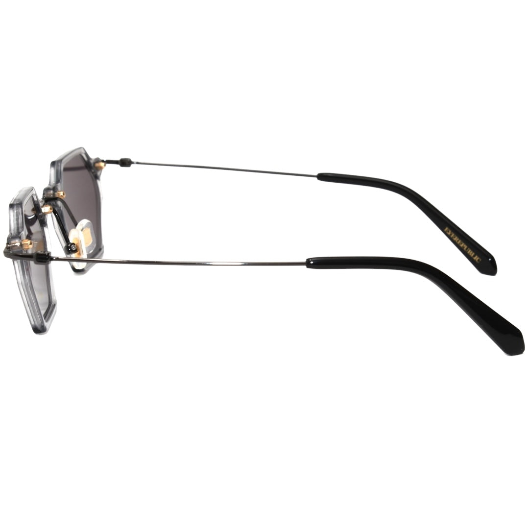 GAFAS DE SOL TOKYO GREY HEXAGONAL PLATA ESPEJO