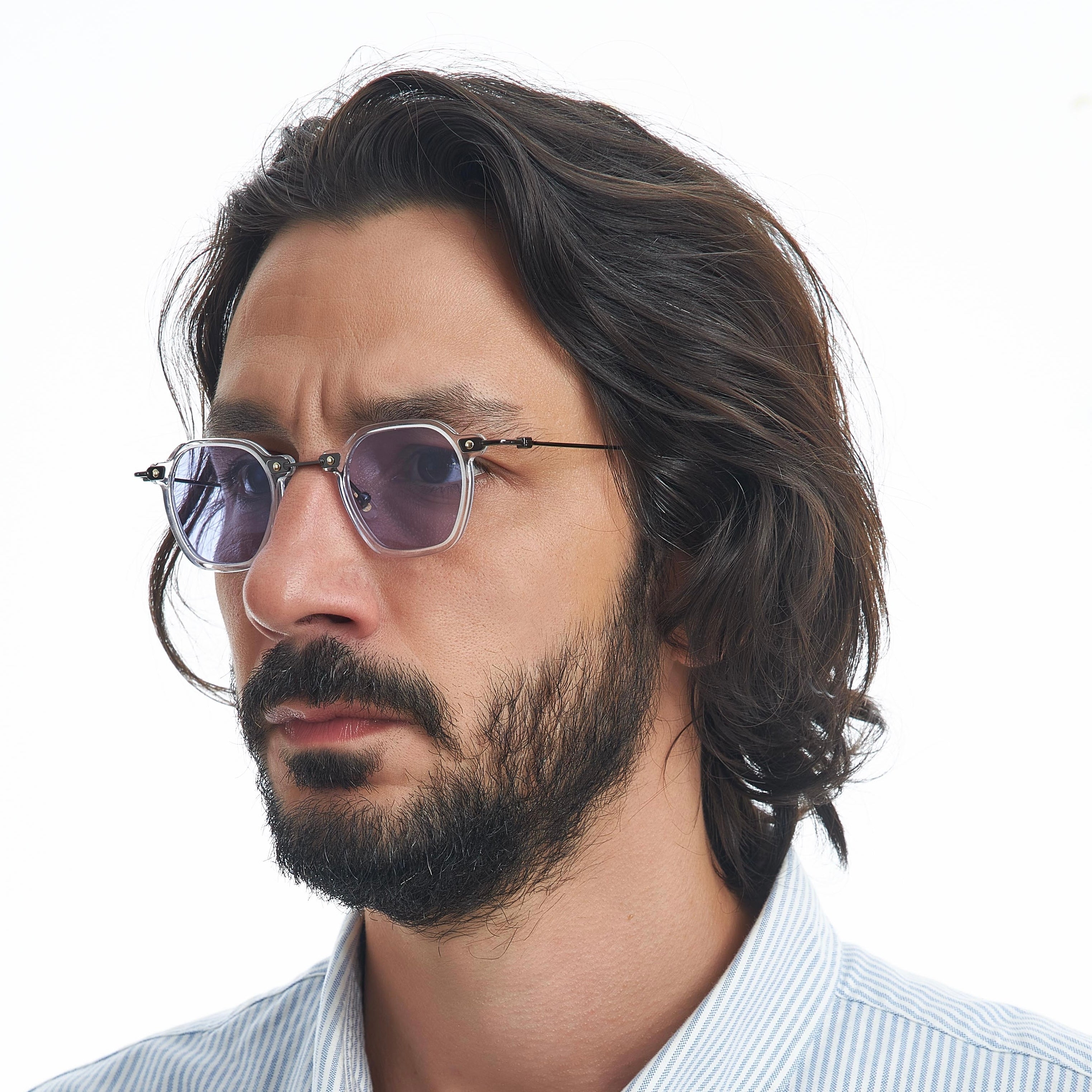 TOKYO CLEAR LIGHT LAVANDER SUNGLASSES