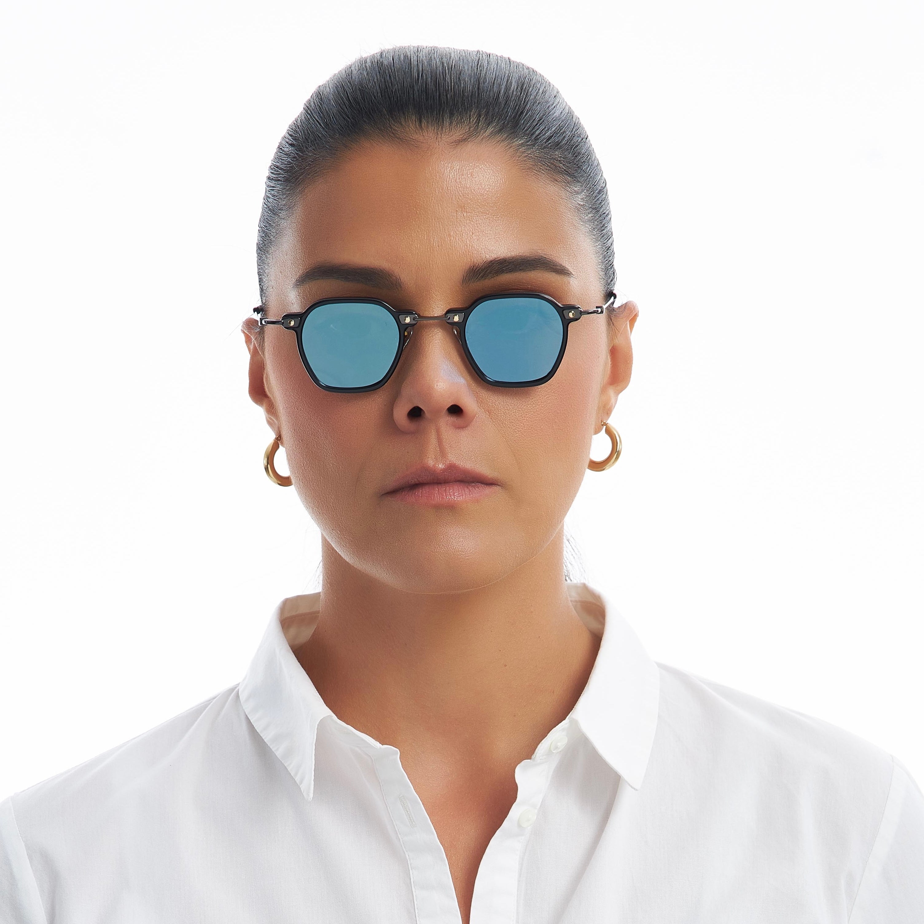 TOKYO BLACK ICE MIRROR SUNGLASSES
