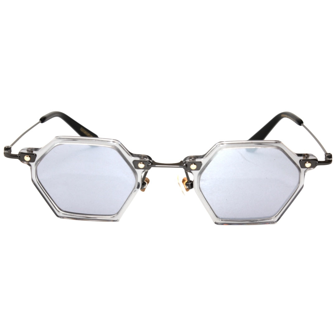 GAFAS DE SOL TOKYO GREY HEXAGONAL PLATA ESPEJO