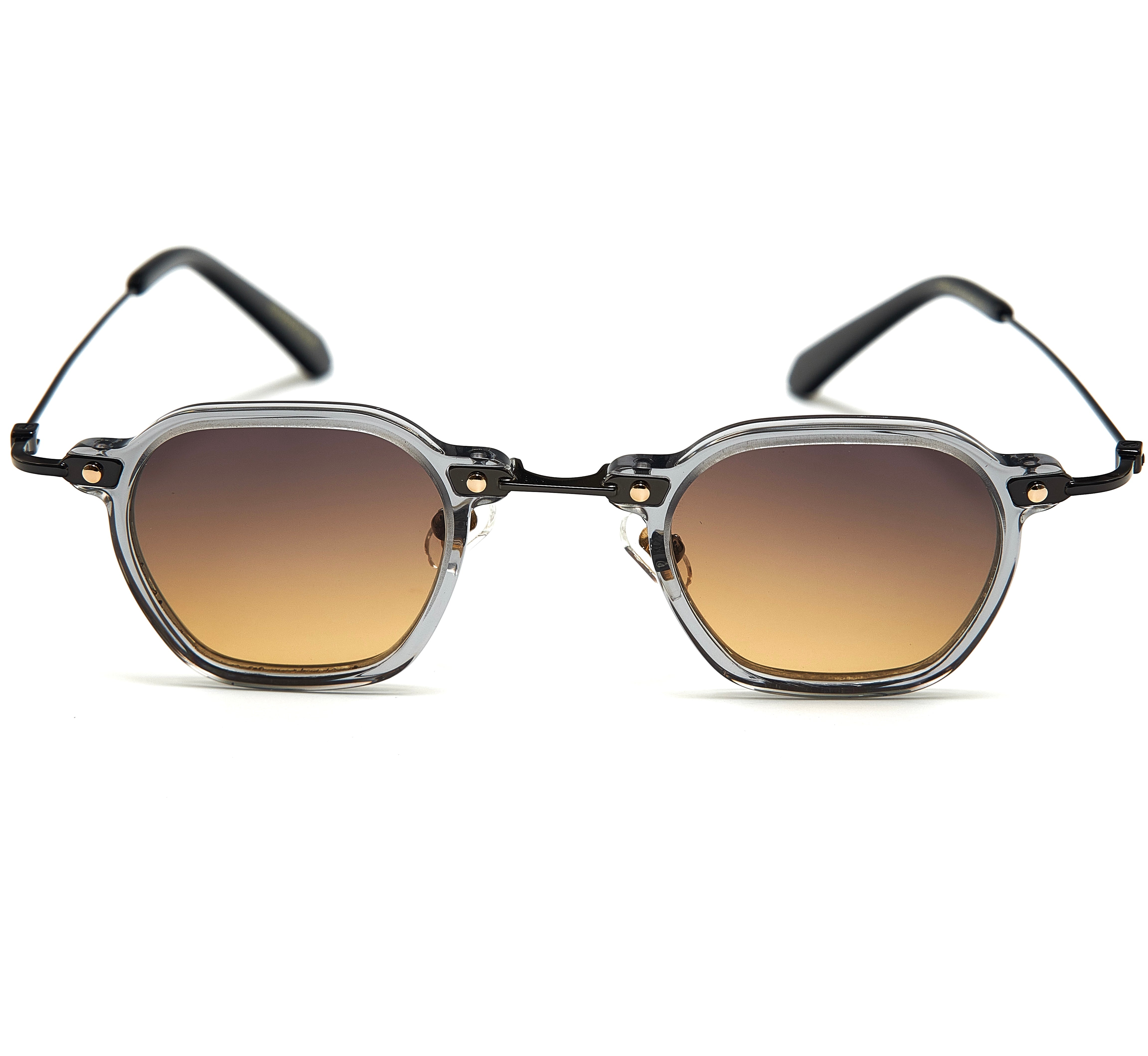 TOKYO BLACK  ORANGE BROWN GRANDIENT SUNGLASSES