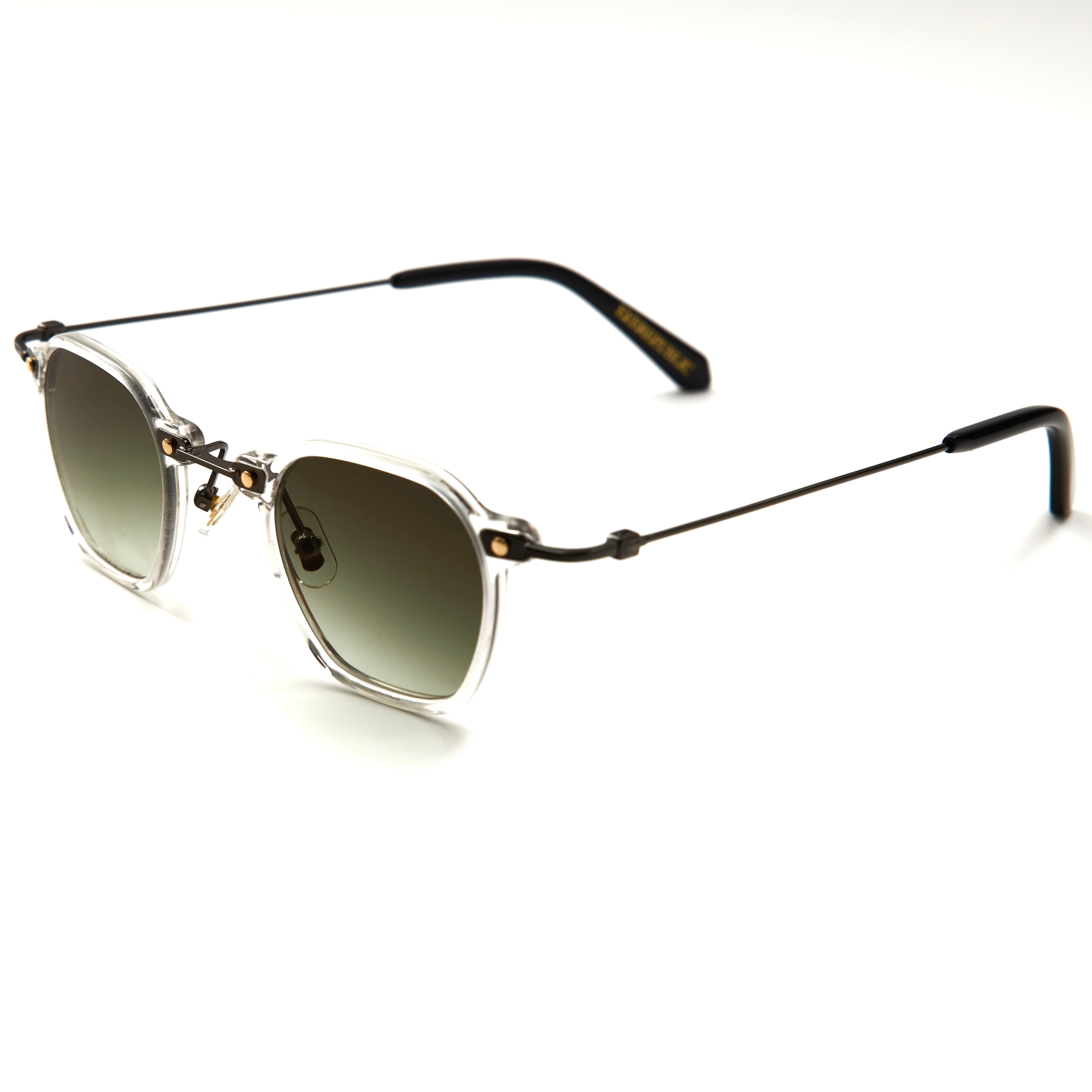 TOKYO CLEAR GREEN GRANDIENT SUNGLASSES