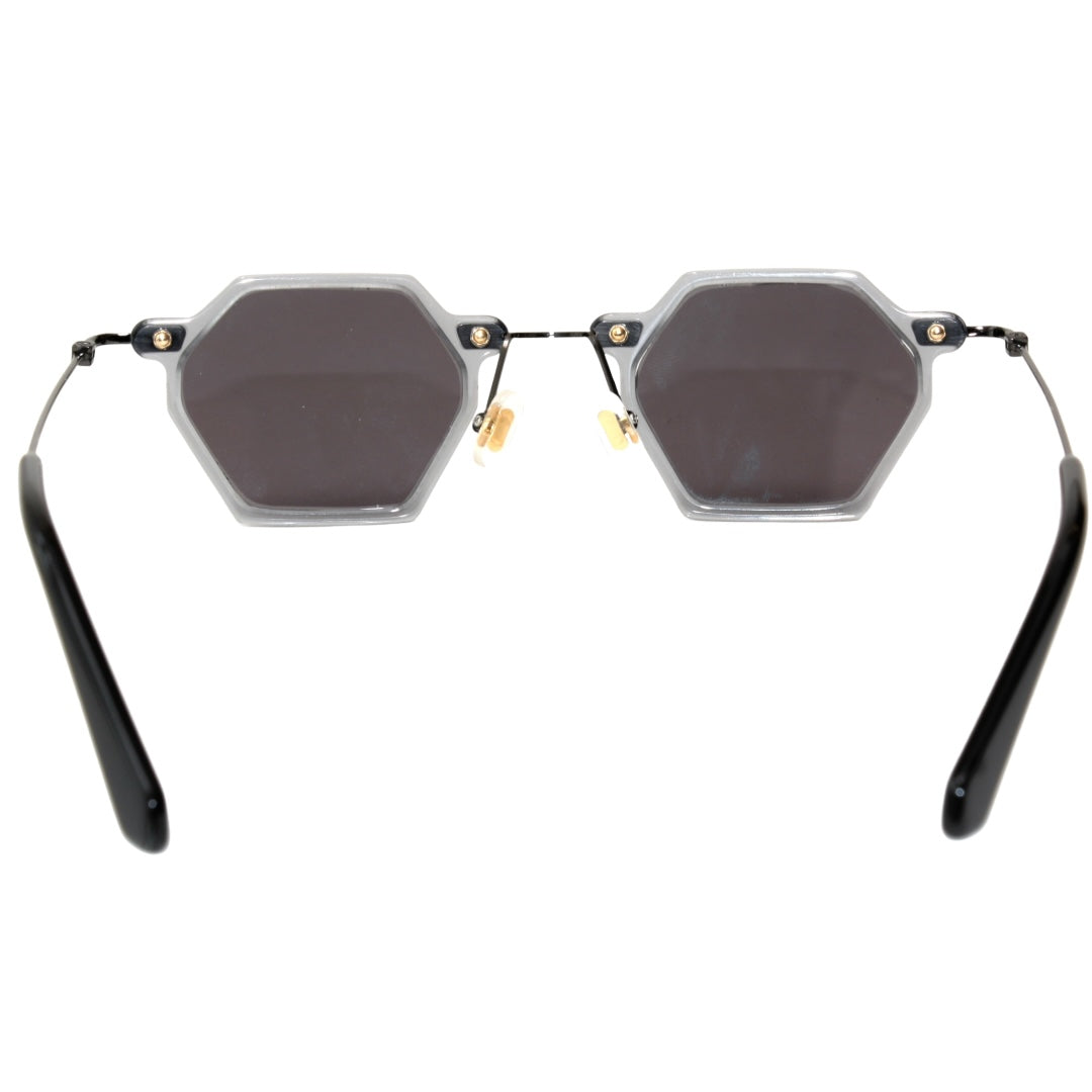GAFAS DE SOL TOKYO GREY HEXAGONAL PLATA ESPEJO