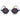 BOLD BLUE STRIPE TORTISE BLACK SUNGLASSES