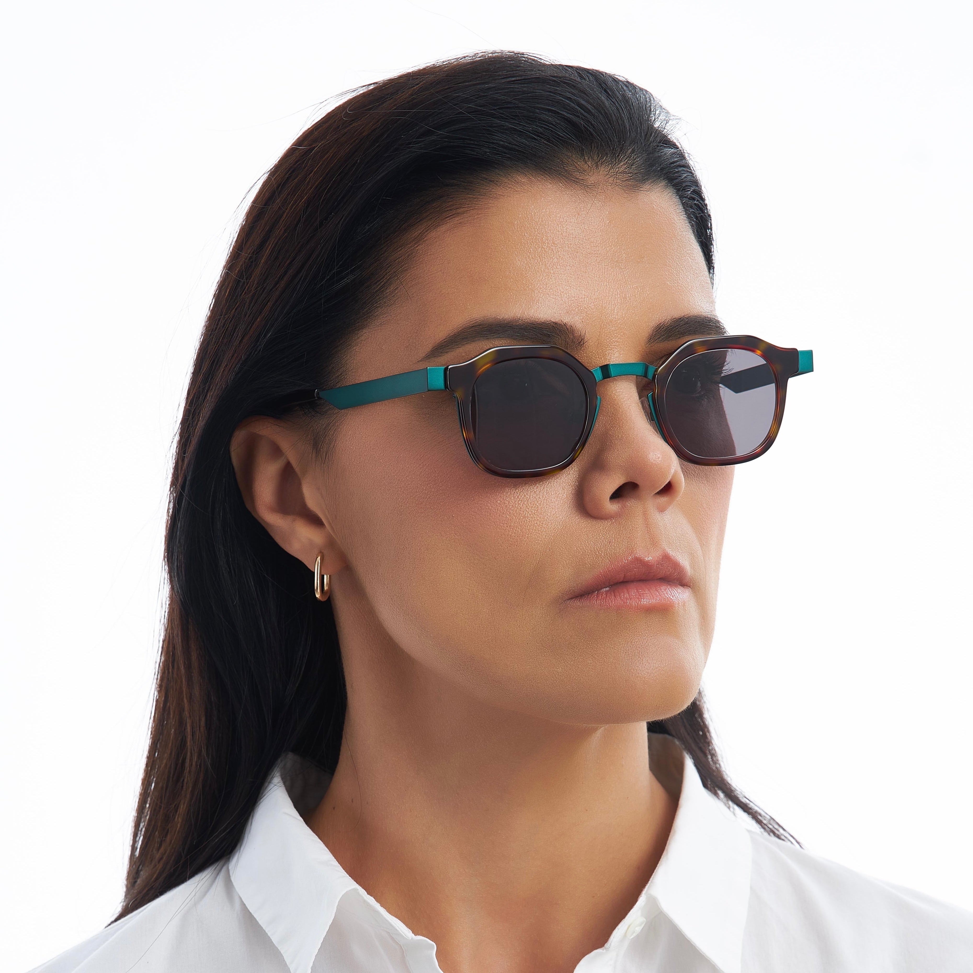 SAWAGANA DARK GREEN TORTIOSE SUNGLASSES