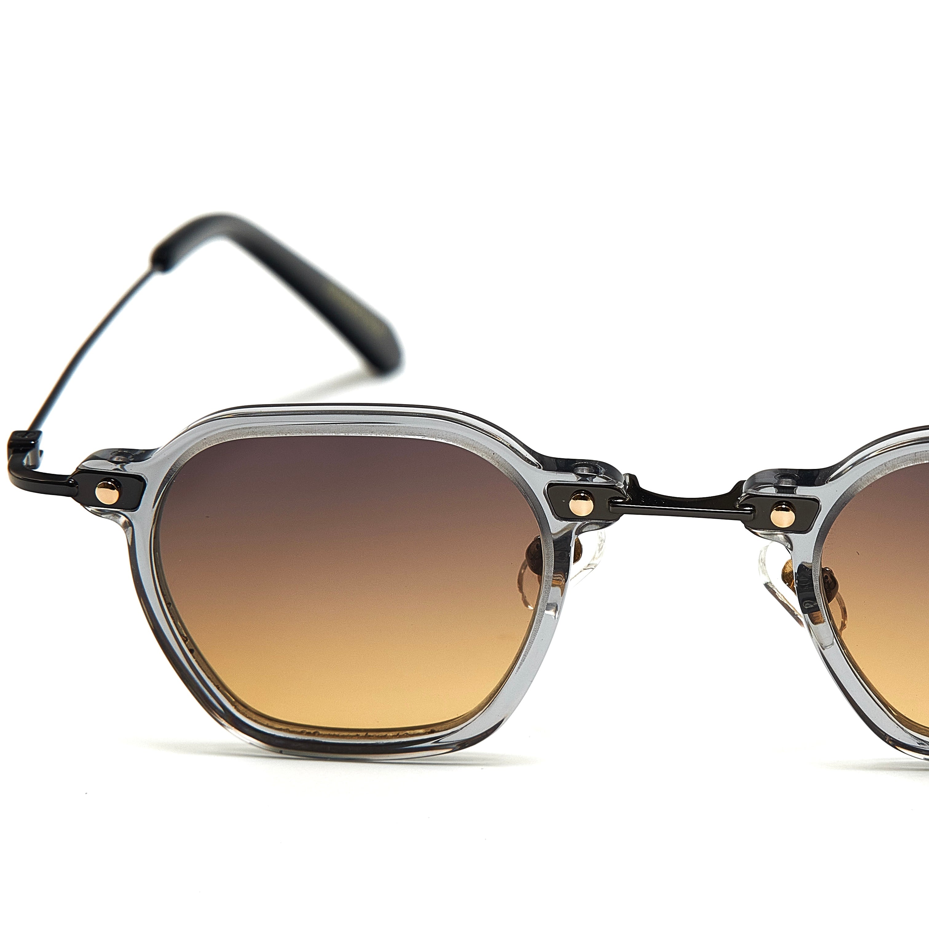 TOKYO BLACK  ORANGE BROWN GRANDIENT SUNGLASSES