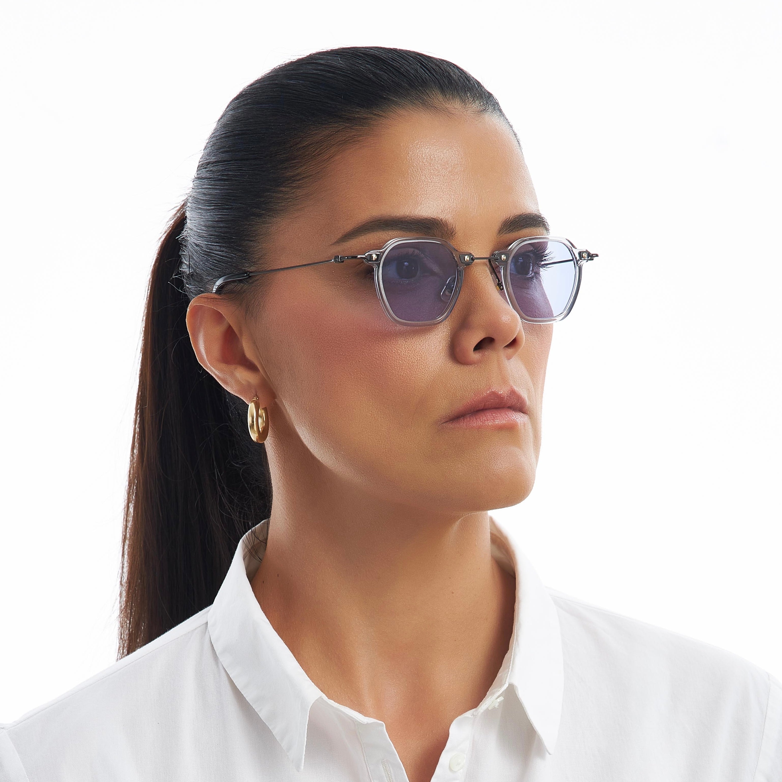 TOKYO CLEAR LIGHT LAVANDER SUNGLASSES