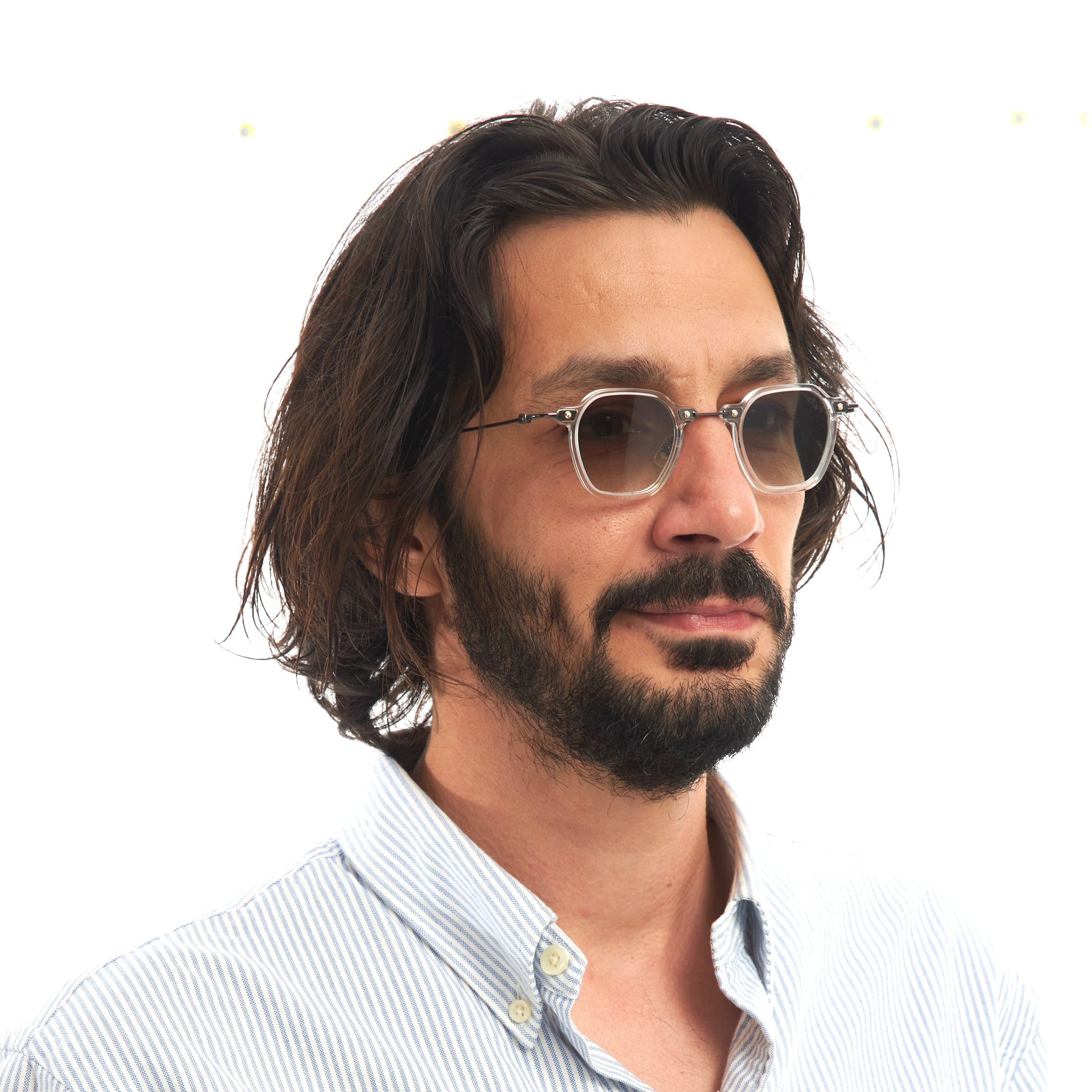 TOKYO CLEAR BLUE GRANDIENT SUNGLASSES