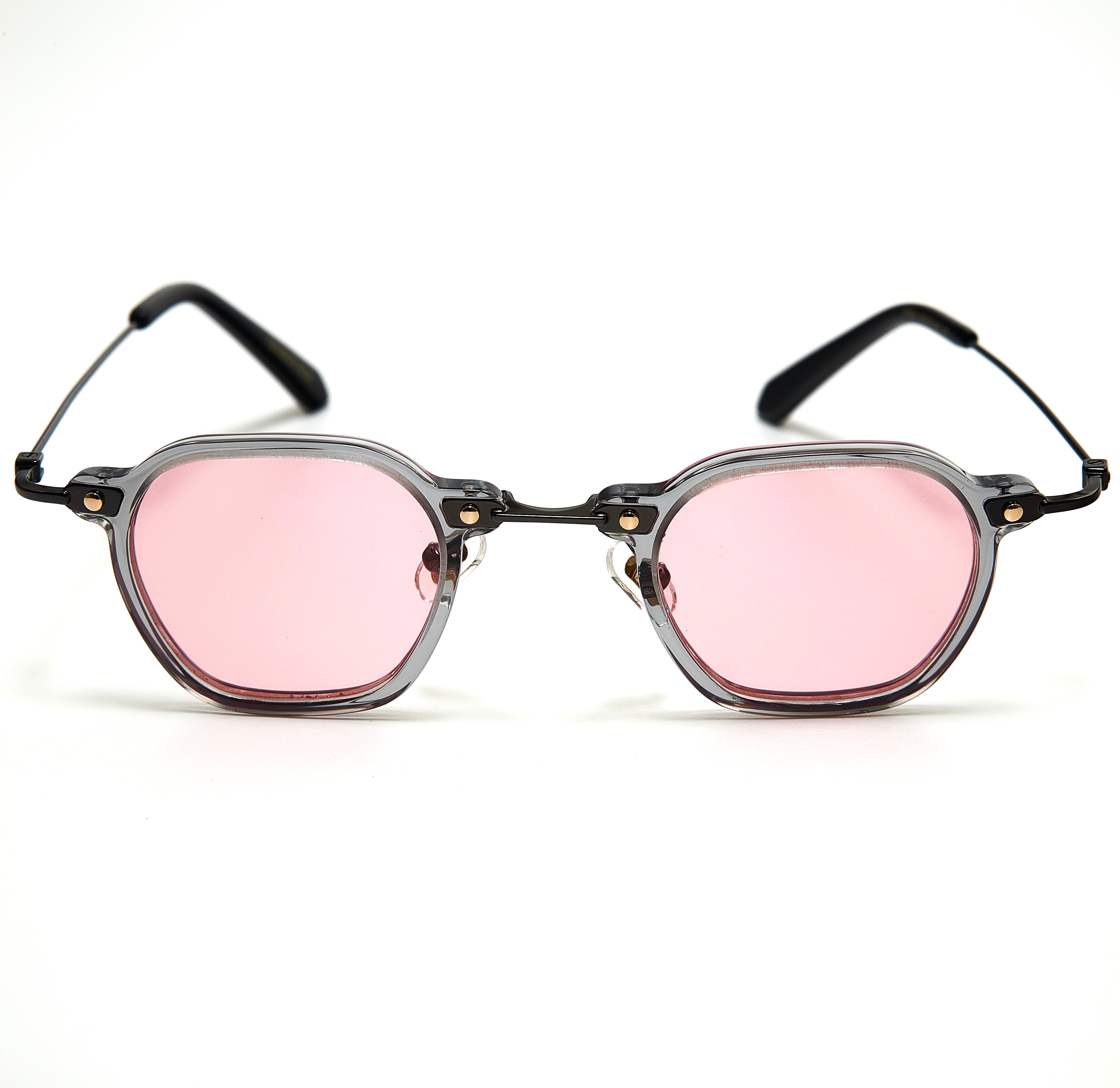 TOKYO PINK GREY CLEAR SUNGLASSES