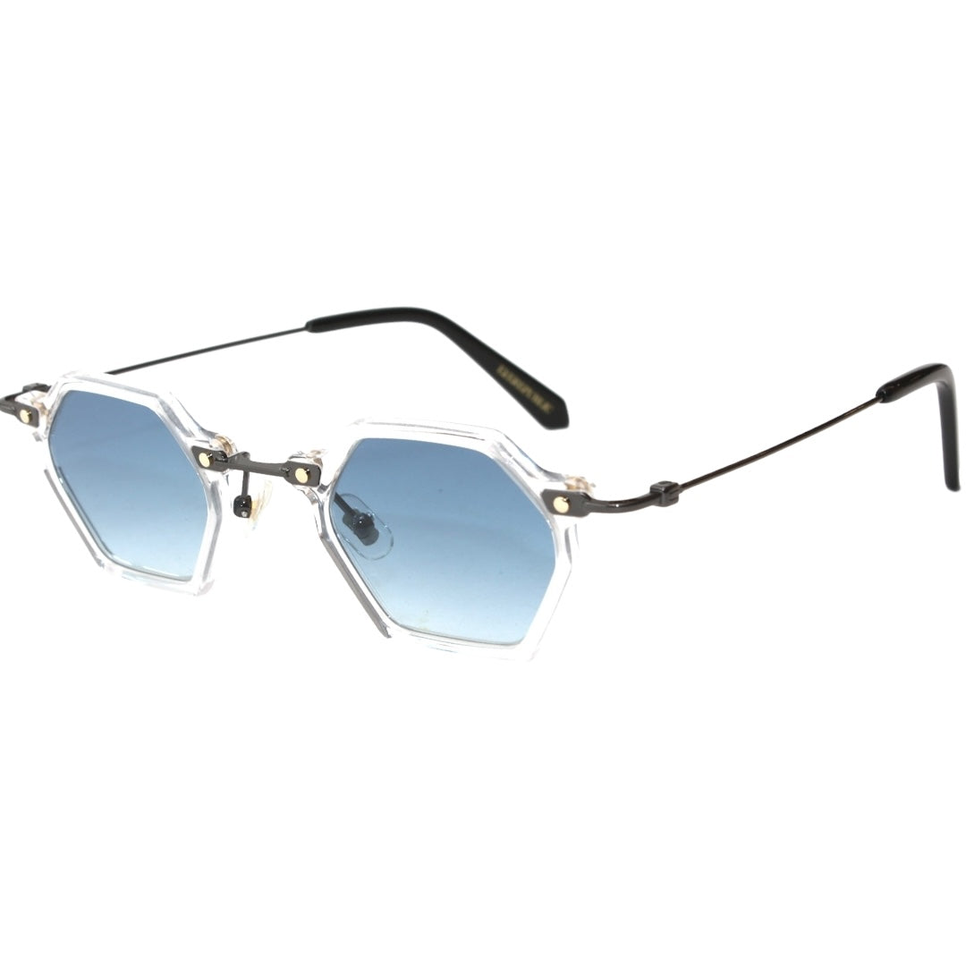 GAFAS DE SOL TOKYO CLEAR HEXAGONEL AQUA BLUE