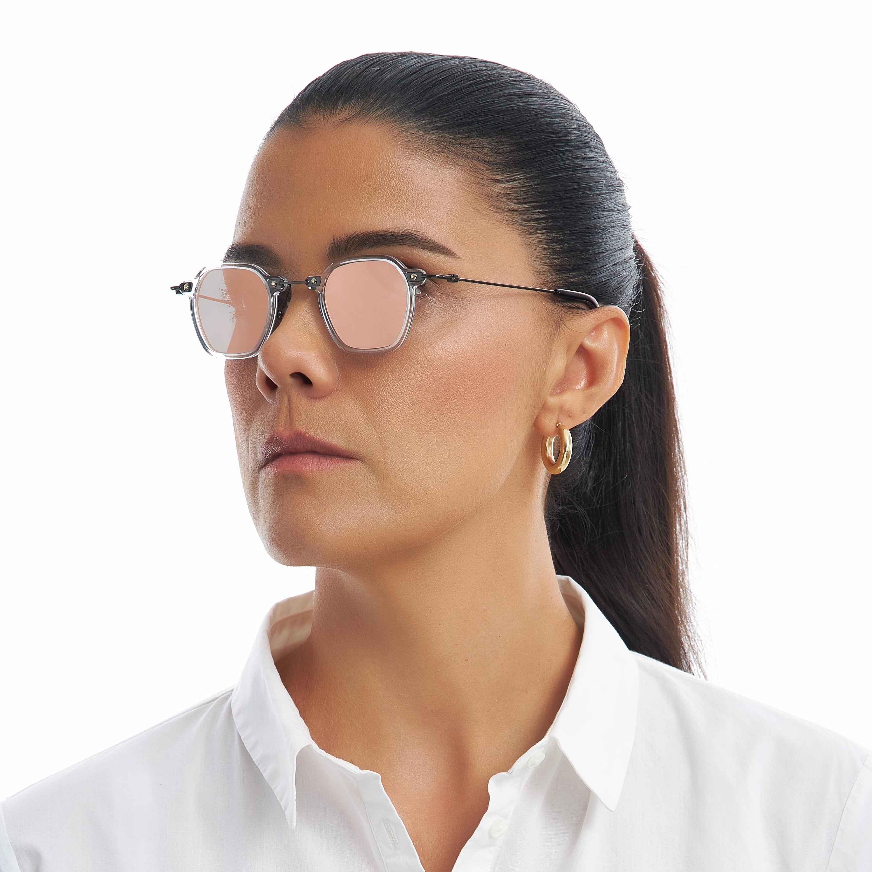 TOKYO NUDE  MIRROR CLEAR SUNGLASSES