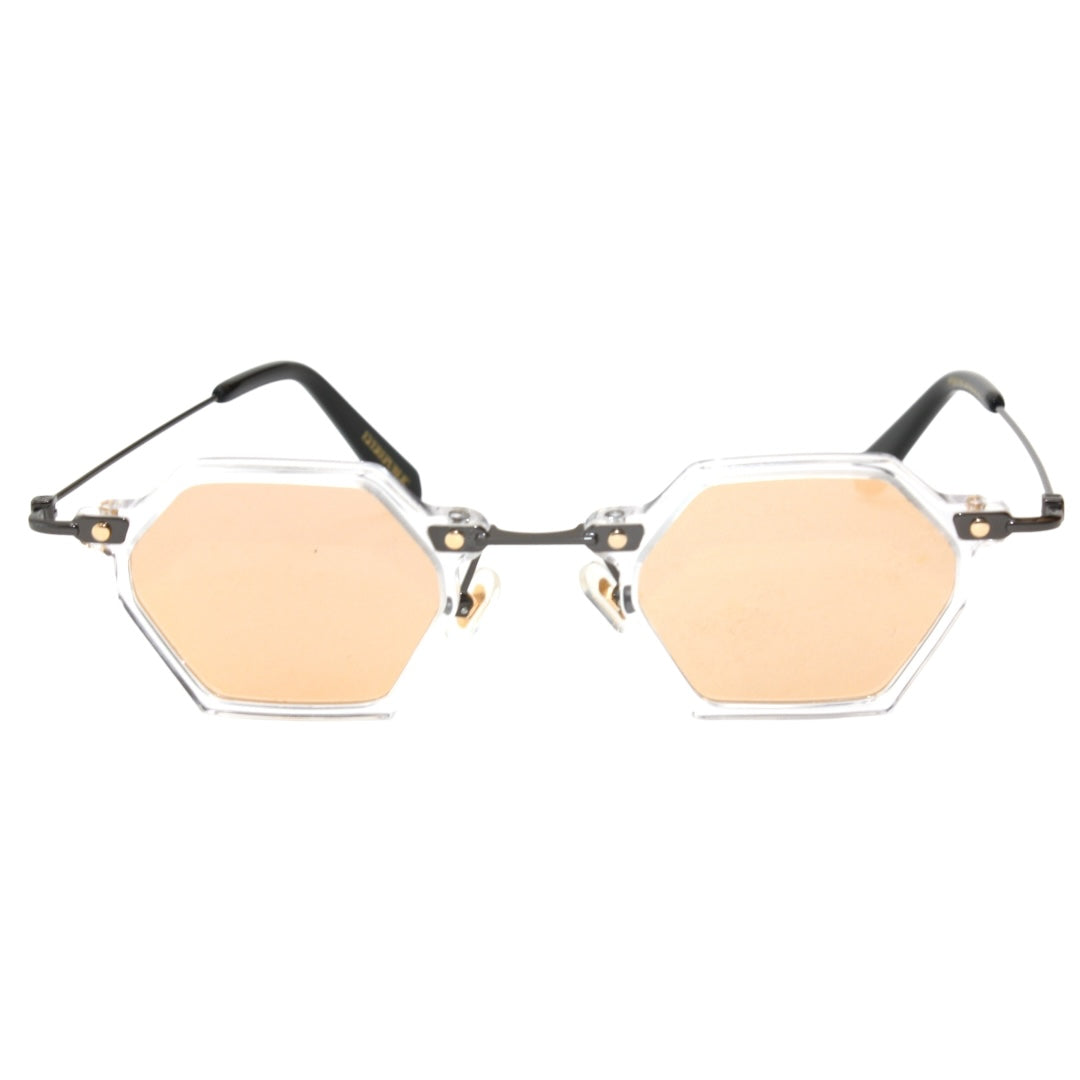 GAFAS DE SOL TOKYO CLEAR HEXAGONAL NUDE ESPEJO
