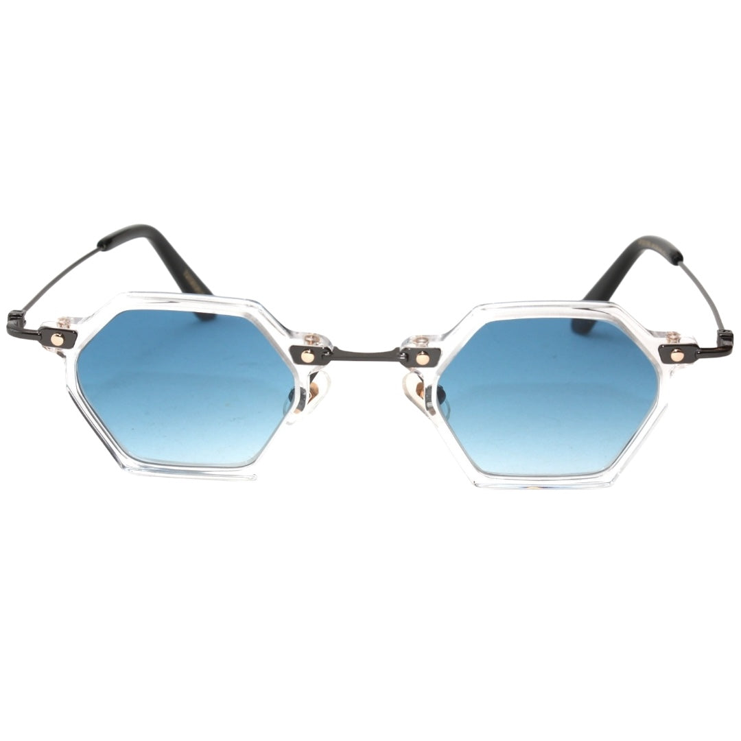 GAFAS DE SOL TOKYO CLEAR HEXAGONEL AQUA BLUE
