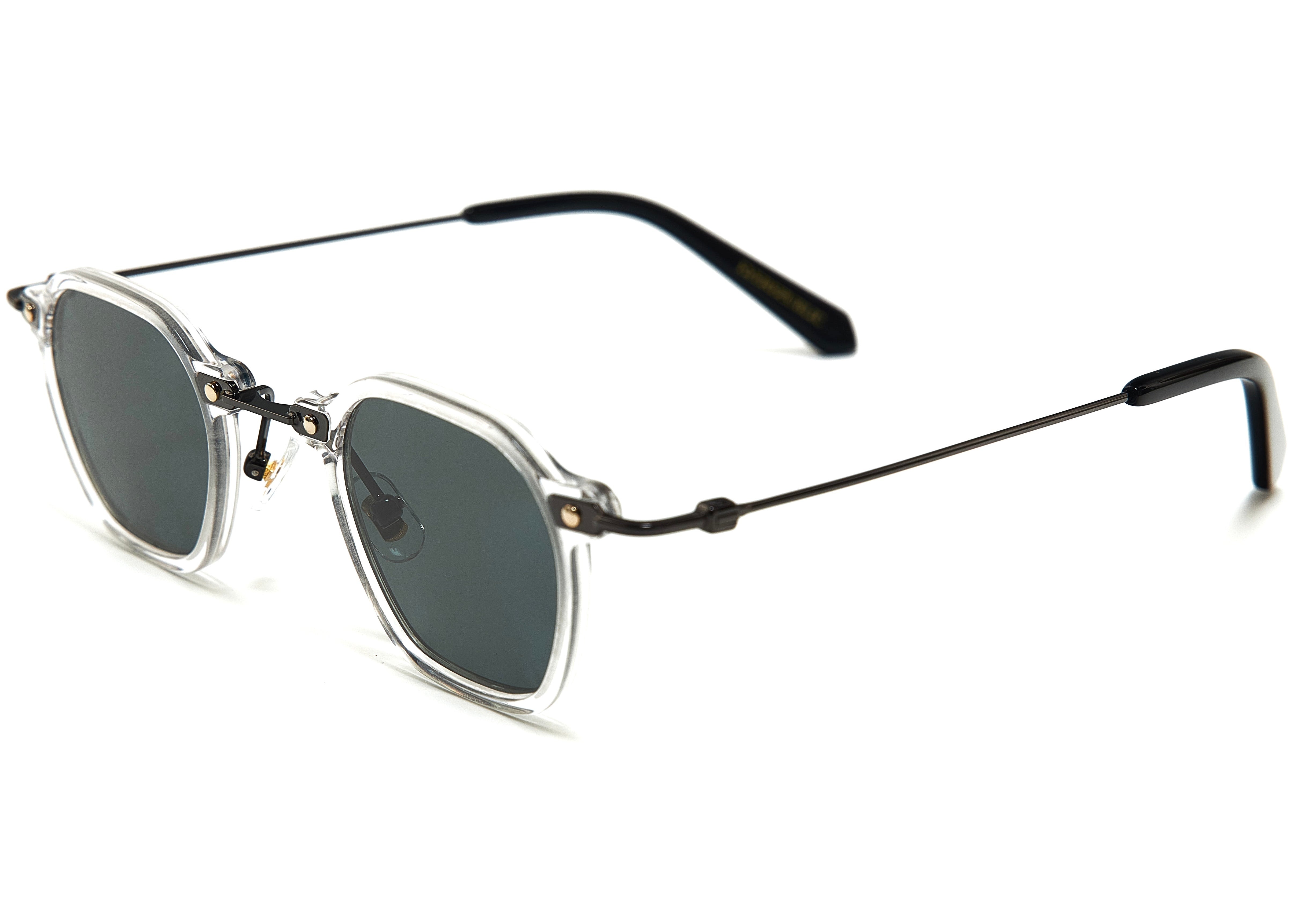 TOKYO GREEN CLEAR SUNGLASSES