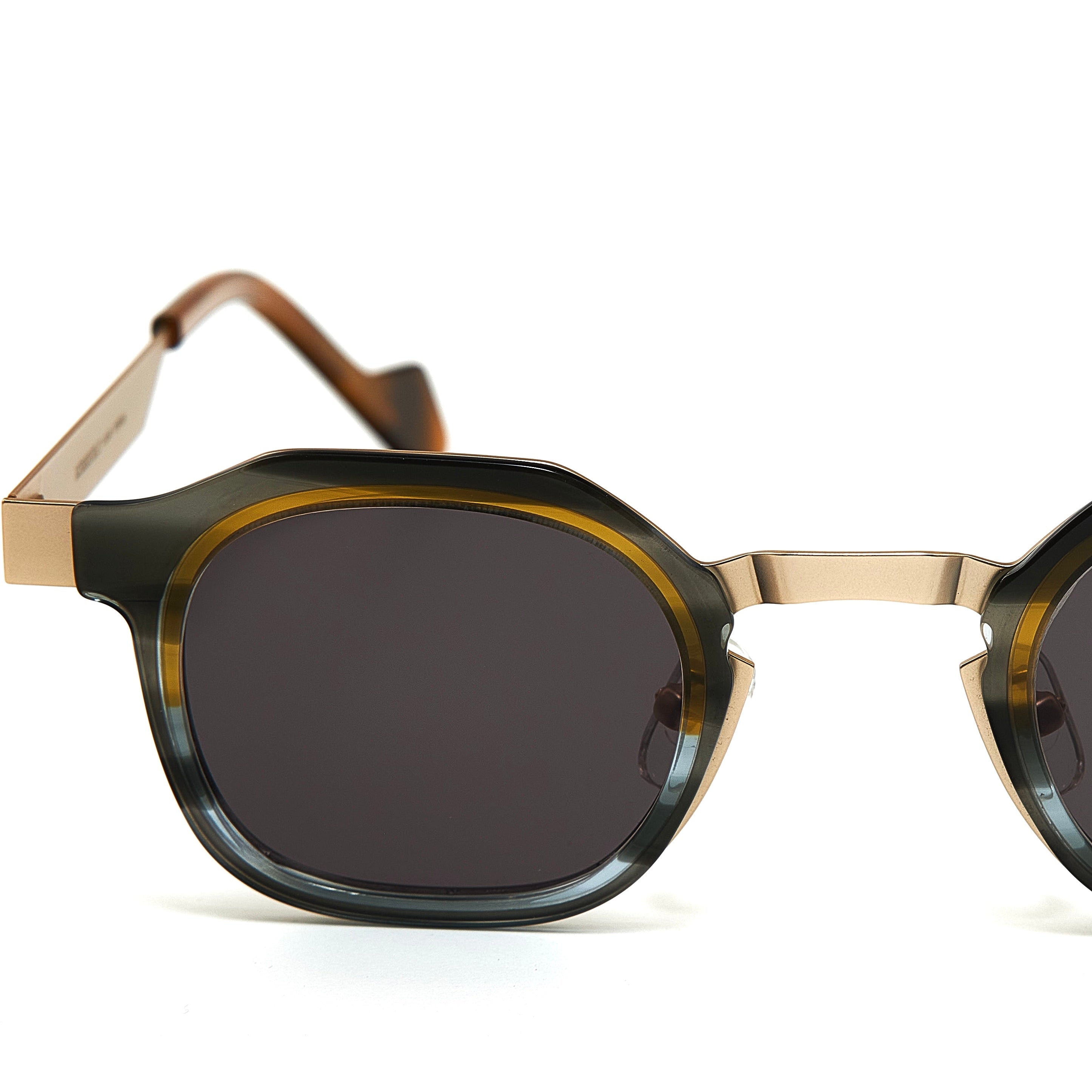 SAWAGANA GOLD BROWN  SUNGLASSES