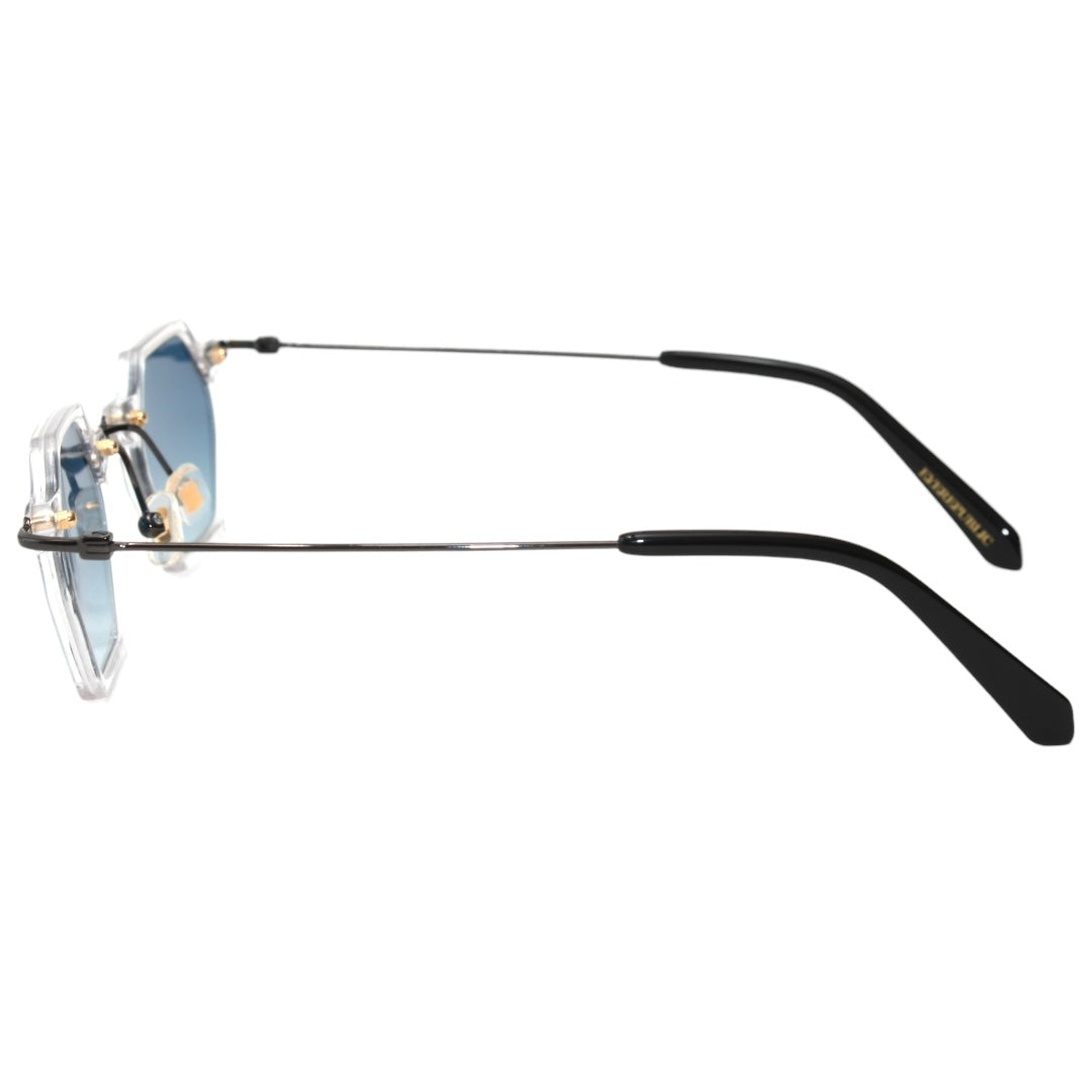 GAFAS DE SOL TOKYO CLEAR HEXAGONEL AQUA BLUE