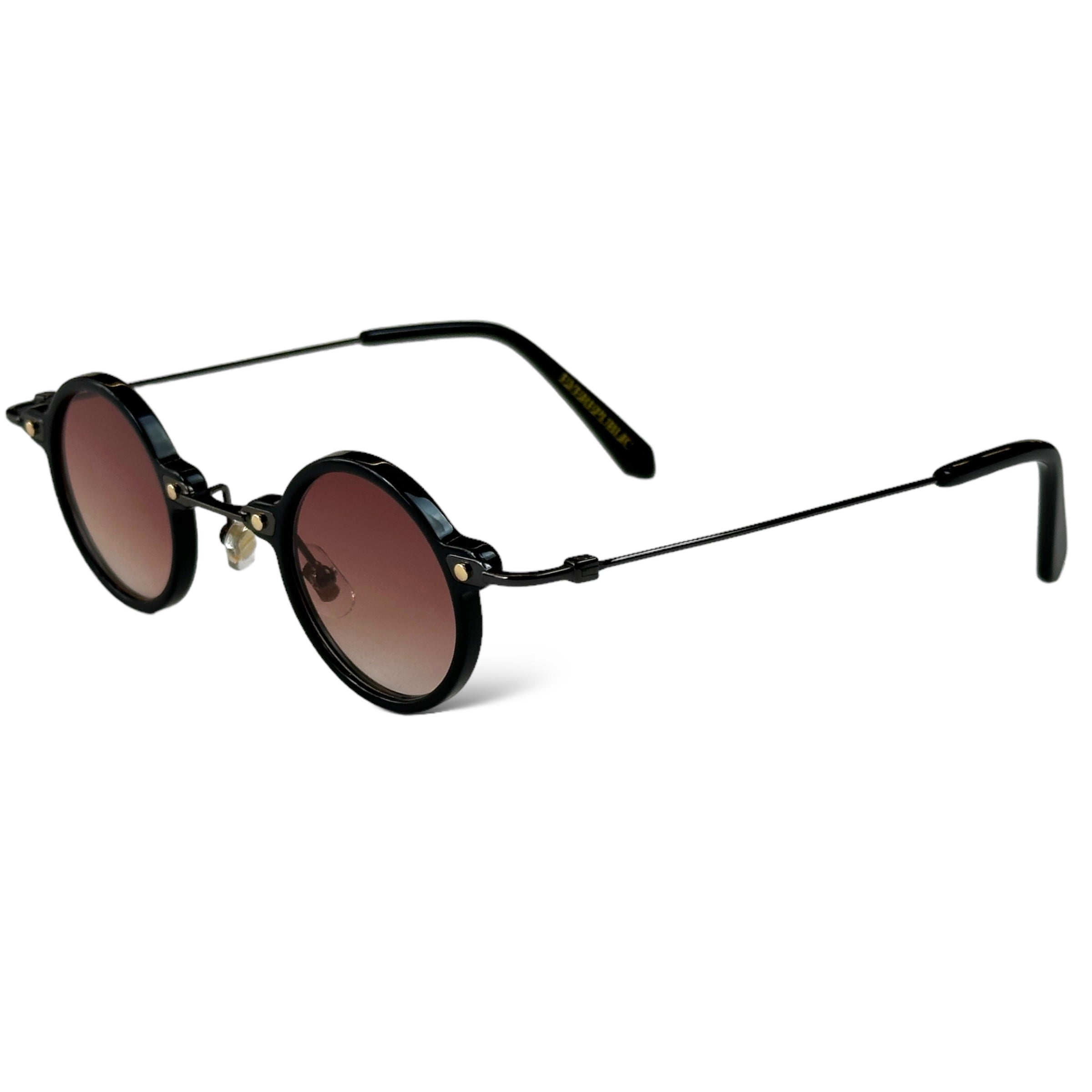 TOKYO MINI RED GRANDIENT  BLACK SUNGLASSES