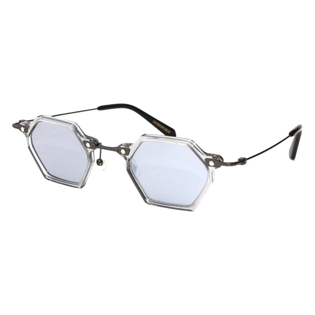 GAFAS DE SOL TOKYO GREY HEXAGONAL PLATA ESPEJO